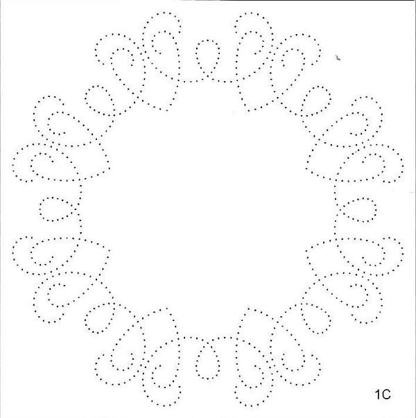 patron pour carte brodée