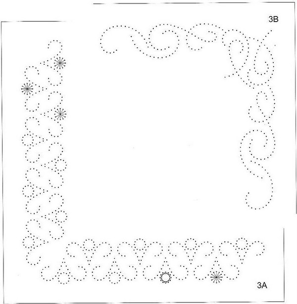 patron pour carte brodée